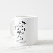 1度熱くなる |卒業 コーヒーマグカップ (正面左)