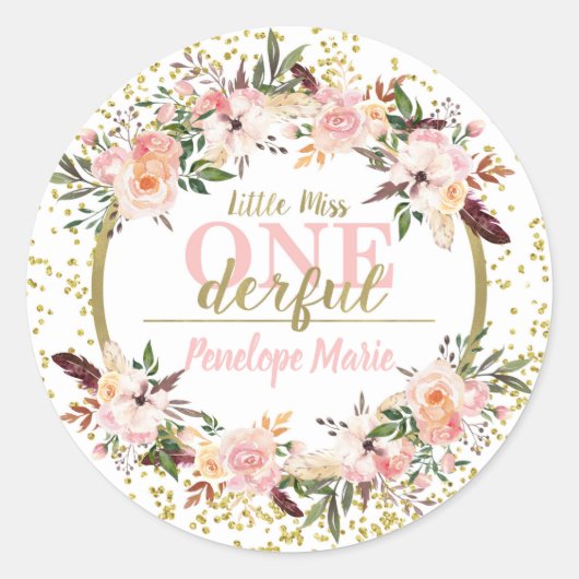 1恋しく思ダーフルステッカー ラウンドシール (正面)