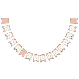 1恋しく思ダーフル第1誕生日バナー バンティングフラッグ