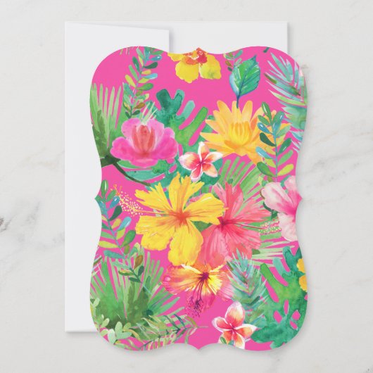 1恋しく思ダーフル第1誕生日ルアウ（ハワイ式宴会） 招待状 (裏面)