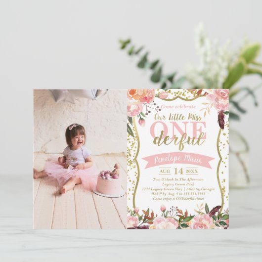 1恋しく思人の誕生日パーティーへの招待 招待状 (スタンド正面)