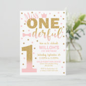 1恋しく思歳招待状1歳の誕生日 招待状 (スタンド正面)