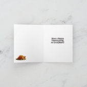 1感謝祭おもしろいカード – 家族グルメ カード (内部)