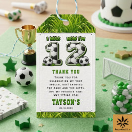 1才から2才へ サッカーの2歳の誕生日おめでとう - オールスター ギフトタグ