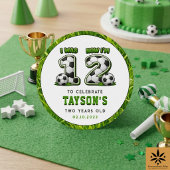 1才から2才へ サッカー 2歳の誕生日 - オールスター ラウンドシール