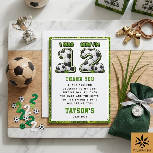 1才から2才 サッカー - オールスター 2歳の誕生日 サンキューカード