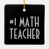 #1数学先生スクールカリキュレータ教育ギフト セラミックオーナメント (裏面)