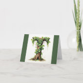 1文字のグリーティングカード カード (正面)