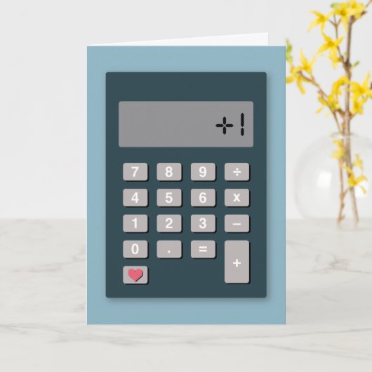 +1新規追加計算新生児グリーティングカード カード (黄色い花)