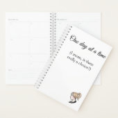 1日ずつのプランナー、議題、予定表 プランナー手帳 (ディスプレー)