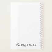 1日ずつのプランナー、議題、予定表 プランナー手帳 (裏面)