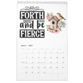 1日ずつ取る カレンダー (3月 2027)