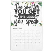 1日ずつ取る カレンダー (2月 2027)