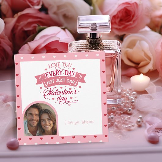 1日だけでなく、毎日あなたを愛する愛らしいフラット シーズンカード