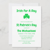 1日だけのアイルランド人 招待状 (正面)