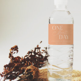 1日だけ ウェディングリハーサル ピーチ ペットボトルラベル