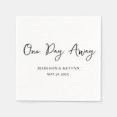 1日とシ遠くにッミニマルク | ナプキ結婚ンス スタンダードカクテルナプキン (正面)