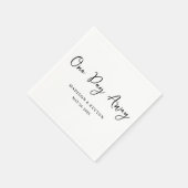 1日とシ遠くにッミニマルク | ナプキ結婚ンス スタンダードカクテルナプキン (角)