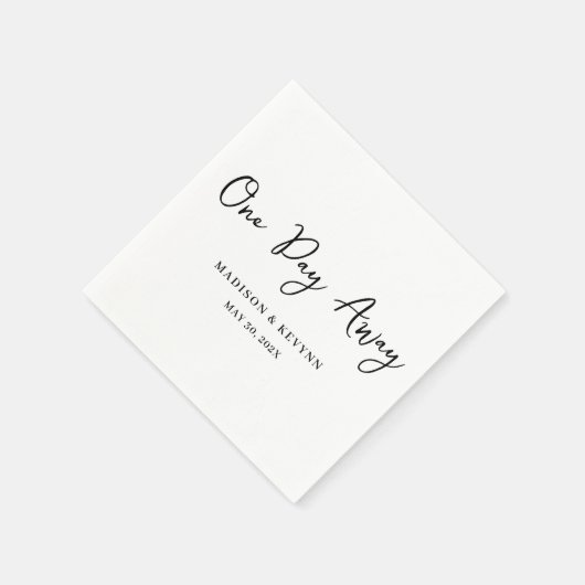 1日とシ遠くにッミニマルク | ナプキ結婚ンス スタンダードカクテルナプキン (角)