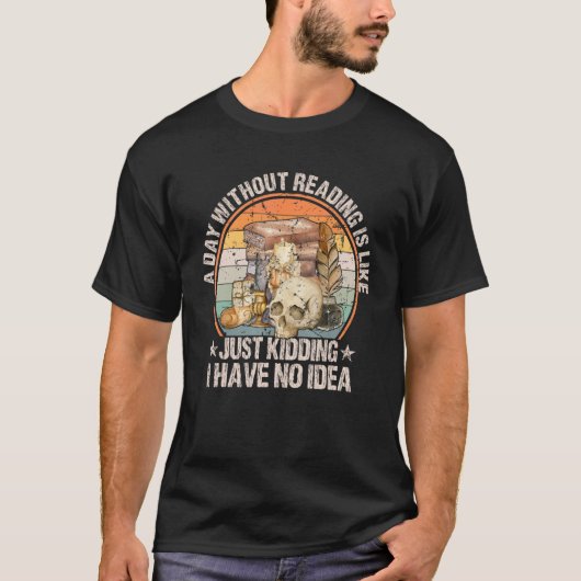 1日と読はReadinを冗談にしているようだ Tシャツ (正面)
