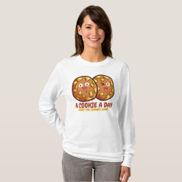 1日にクッキーをカスタマイズするデザイン Tシャツ