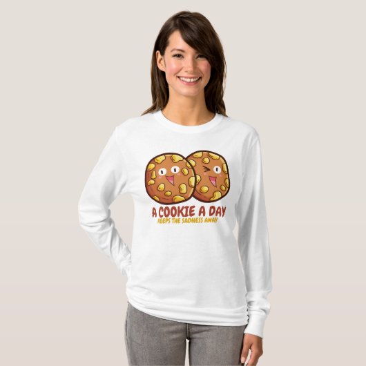 1日にクッキーをカスタマイズするデザイン Tシャツ (正面フル)