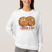 1日にクッキーをカスタマイズするデザイン Tシャツ (正面)
