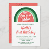 1日にメロンを1つ 招待状 (正面/裏面)