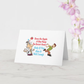1日にリンゴ保は医者遠くにか カード