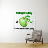 1日にリンゴ保を飲む遠くに タペストリー (インサイチュ)