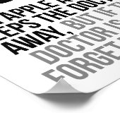 1日にリンゴ保を飲む遠くに ポスター (角)