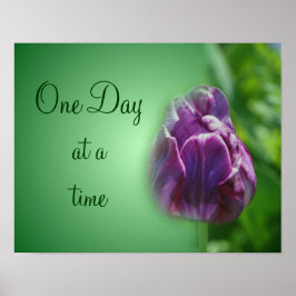 1日に1回のチューリップ感動的 ポスター