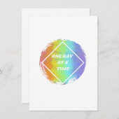 1日に1回 – NA、麻薬匿名 シーズンカード (正面/裏面)