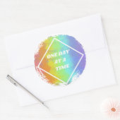 1日に1回 – NA、麻薬匿名 ラウンドシール (封筒)