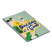 1日に1度 – やる気を起こさせるノート走ブック ノートブック (右側)