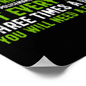 1日に3回の農家 ポスター (角)