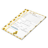 1日に6回の体の燃料トラッカー ノートパッド (アングル)