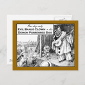 1日のみ：邪悪な万丈ピエロ ポストカード (正面/裏面)