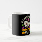 1日のキャンディ保スモンスターズ遠くにハロウィン コーヒーマグカップ (正面左)