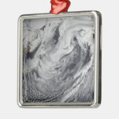 1日のクラウドシミュレーシ独身のョン メタルオーナメント (左)