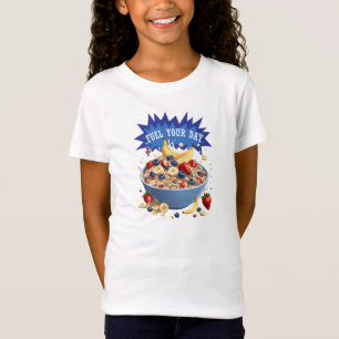 1日のシリアルを燃料にする Tシャツ