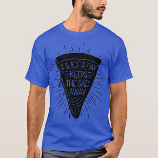 1日のスライス保の悲しいピザ遠くに恋人イタリ Tシャツ