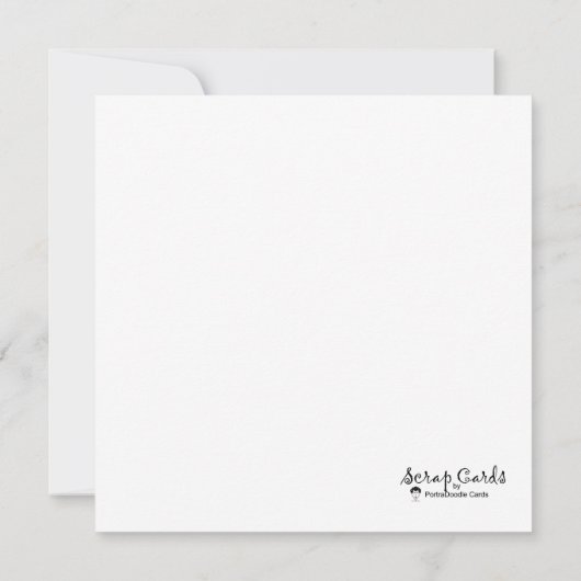 1日のフラットグリーティングカードを消す (裏面)