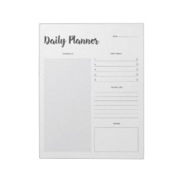 1日のプランナーメモ帳の設定 ノートパッド