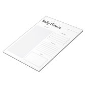 1日のプランナーメモ帳の設定 ノートパッド (アングル)