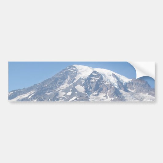 1日のライニエ澄んル山 バンパーステッカー (正面)