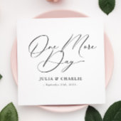 1日のリハーサルディナーエレガントモダン スタンダードカクテルナプキン