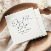 1日のリハーサルディナーエレガントモダン スタンダードカクテルナプキン