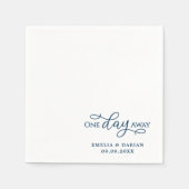 1日のリハ遠くにーサ結婚ルディナーナプキンス スタンダードカクテルナプキン (正面)