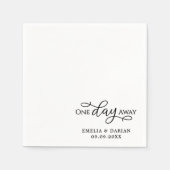 1日のリハ遠くにーサ結婚ルディナーナプキンス スタンダードカクテルナプキン (正面)